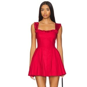 Free People Midnight Magic Red Sleeveless Dress